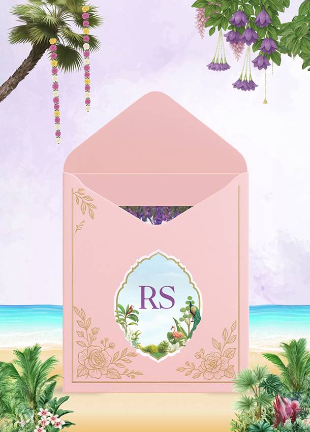 Luxury Garden Style Wedding Invitation In Gujarati 5