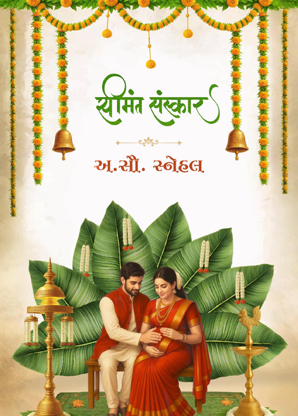 Thumbnail Anandam Gujarati Baby Shower Invitation 3