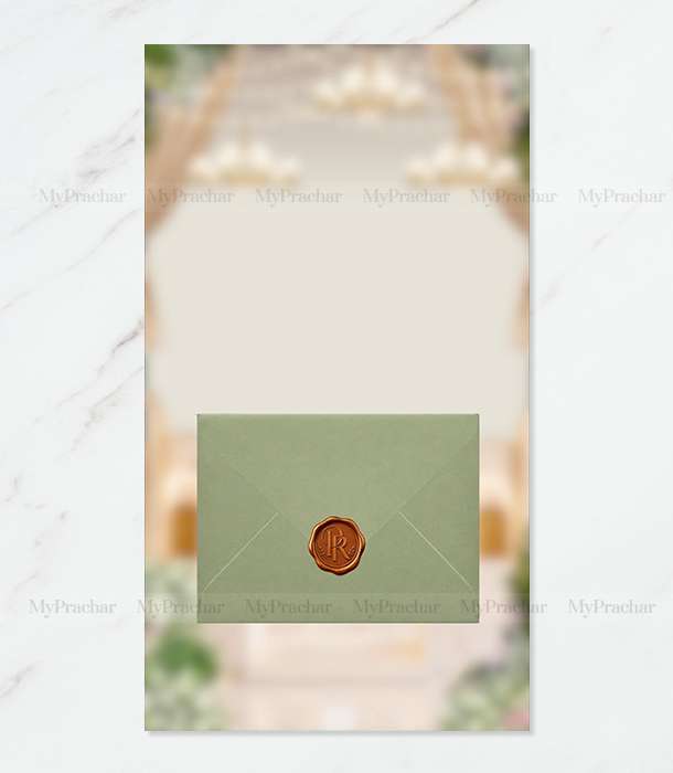 The Regal Sage Collection Engagement Invitation 1