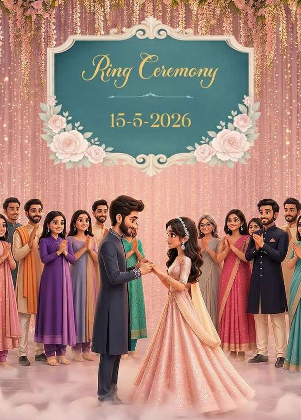 Ai Engagement Invitation in Gujarati 1