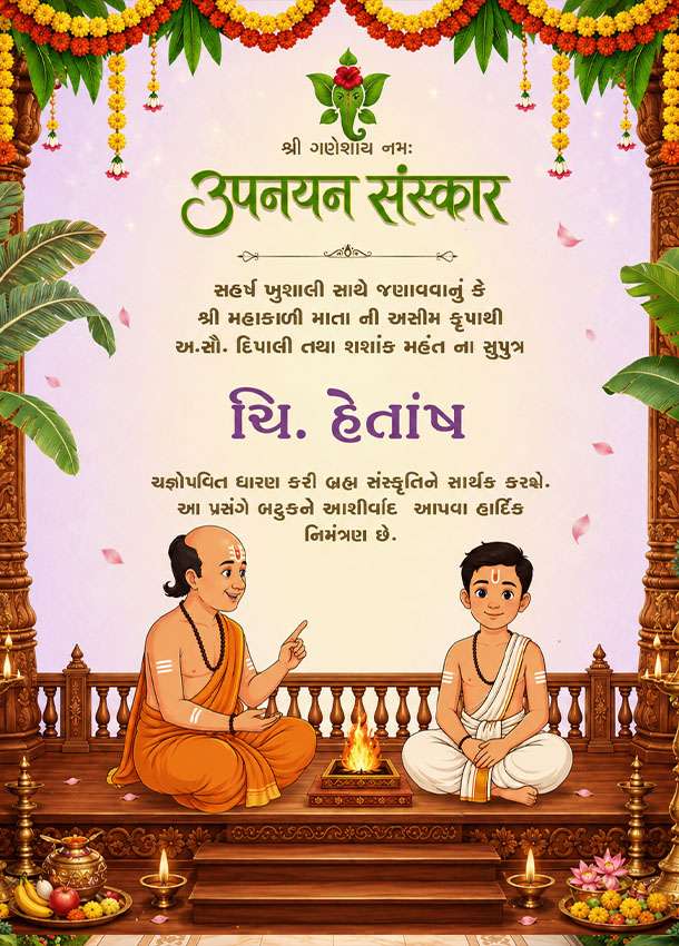 Thumbnail Prakruti Theme Janoi Invitation